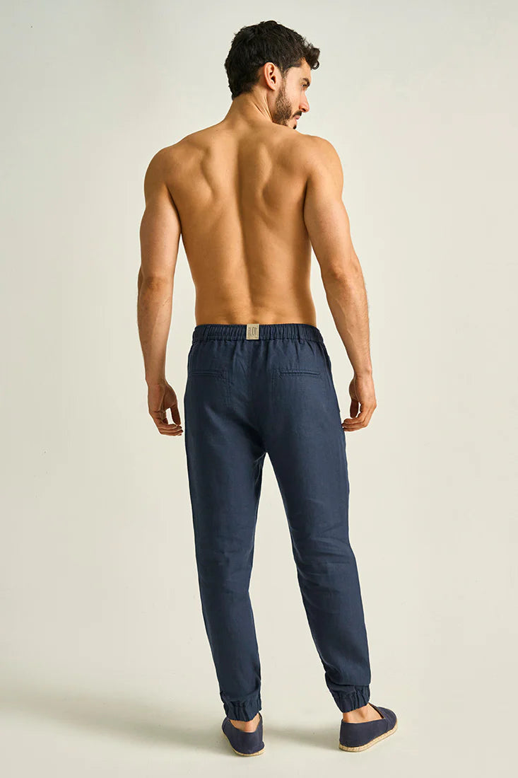 Linen jogger pants